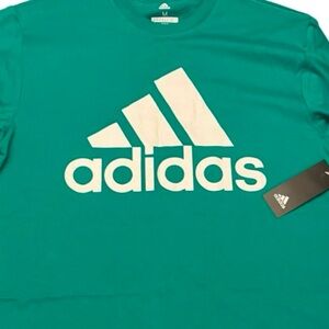 Adidas Mens Logo Tee Adidas Golf three stripe big logo T-Shirt AdidasGolf TShirt